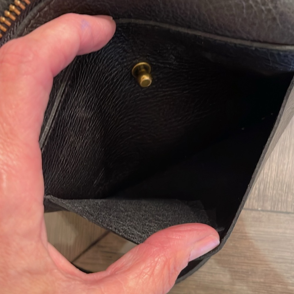 Madewell Transport Camera Bag Black Leather Crossbody Bag with Two Straps - Picture 16 of 17